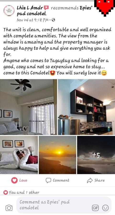 Epie'S Pad Appartement Tagaytay City Buitenkant foto